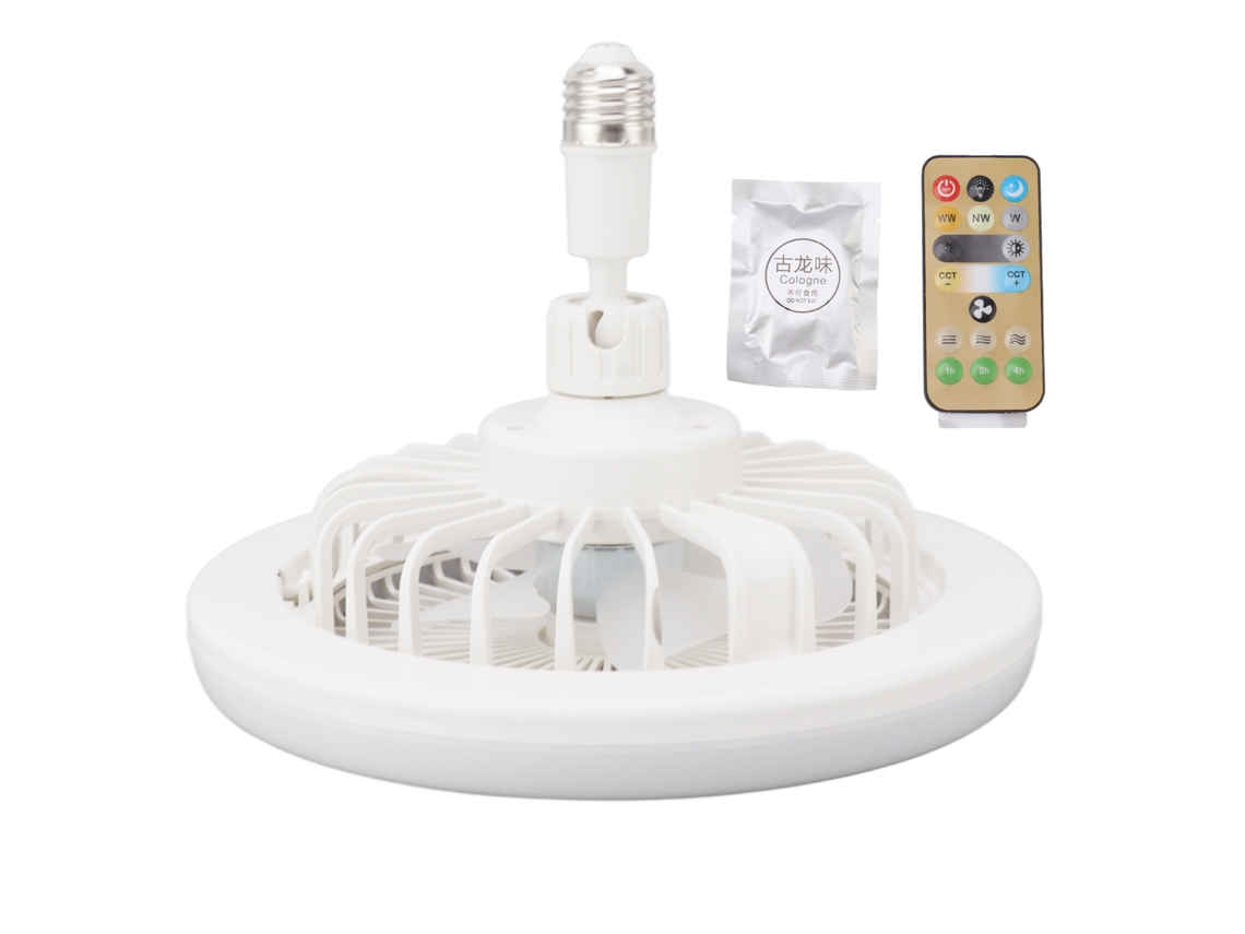 Laxiscreed Ventilador De Teto Com Luz 30w, 9.8", Controle Remoto E Ângulo Ajustável