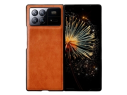 Capa De Couro Com Textura Crazy Horse À Prova De Choque Para Xiaomi Mix Fold 3