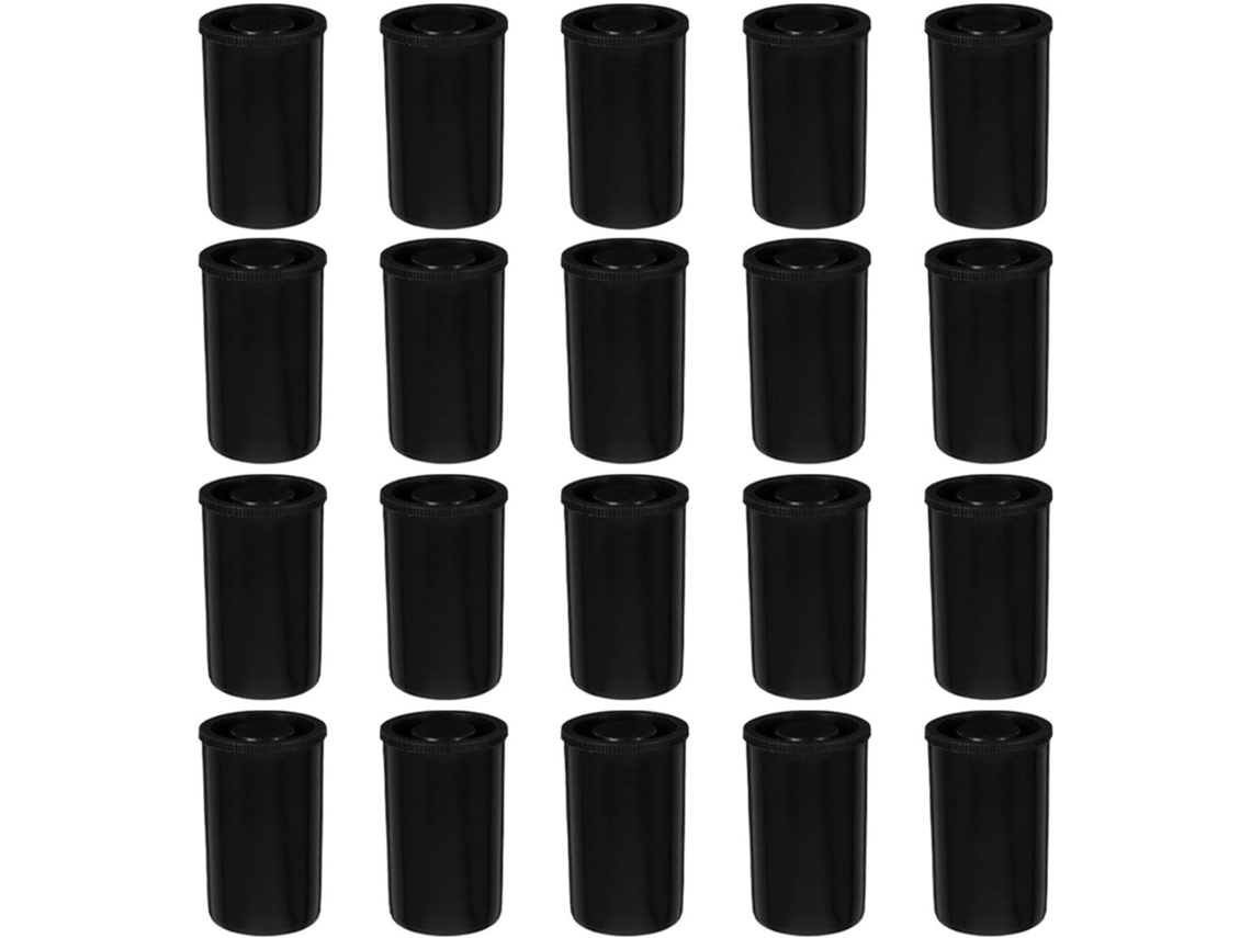 Conjunto De 20 Caixas De Plástico Abs Preto Vosarea Com Tampas, Compatíveis E Reutilizáveis