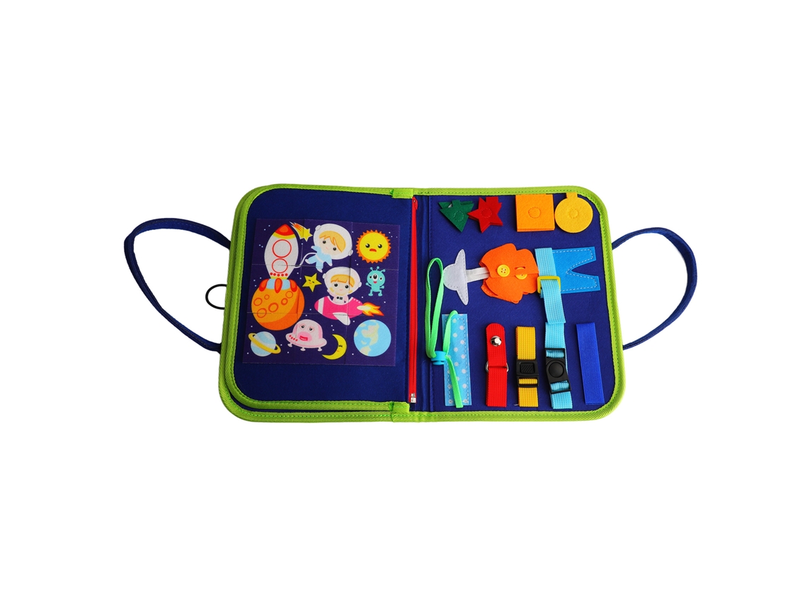 Primerox placa de Habilidades de Vestir de Feltro Brinquedo Educativo Sensorial para Crianças Pequenas