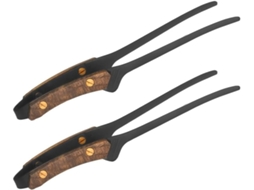 Conjunto De 2 Pinças Aço Inoxidável Retrô Para Churrasco