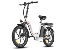 Bicicleta Elétrica Fafrees F20 Motor 250w Bateria 36v20ah Pneus De 20 Polegadas Travões De Disco Mecânicos Branco
