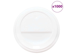 Tampas para Copos Café Papel Ø80 mm 8oz 1000 Un Plástico Branco MAISON EXCLUSIVE