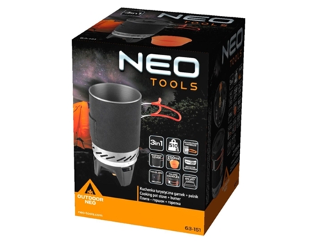 Fogão de campismo Fogão de panela Queimador Neo Tools