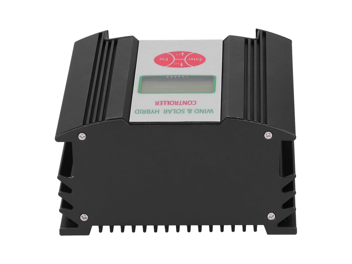 Laxiscreed Controlador Híbrido Solar E Eólico Com Lcd E Estrutura De Alumínio