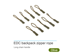10x Puxadores de Fecho Corda Verde Militar Edc