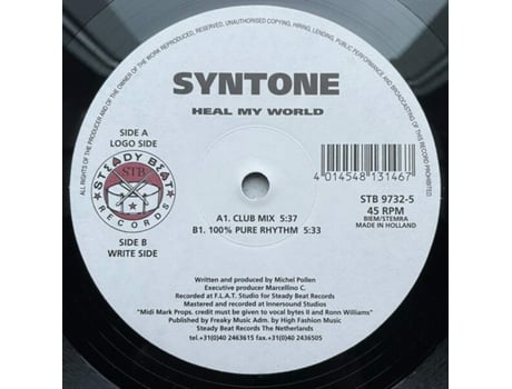 Vinil Heal My World Steady Beat Records
