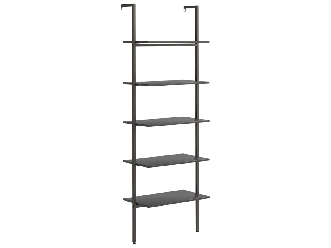 Unidade 5 Prateleiras Inclinadas 64x35x185 cm Vermelhas EXCLUSIVAS DA MAISON