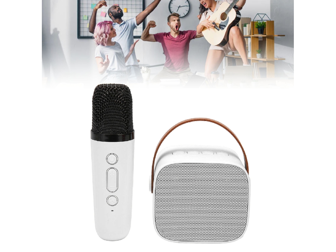 Mini Máquina De Karaokê Com Suporte Para Bluetooth, Entrada Auxiliar, Usb E Cartão De Memã³ria. Caixa De Som Bluetooth Portátil Com Aquaforge