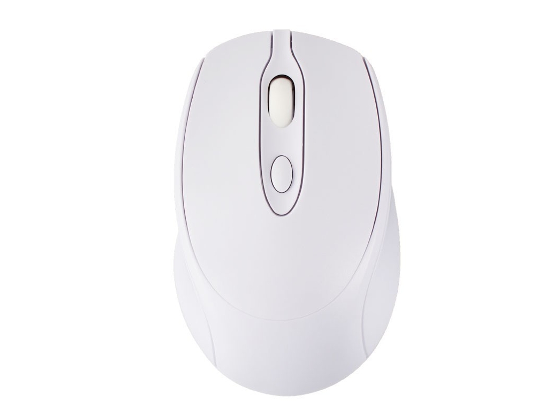 Rato Sem Fios Bluetooth Modo Duplo Silencioso Branco SIURN