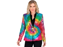 Fato ou jaqueta de moda multicolor neon para mulheres