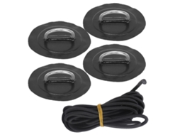 Tiras Elásticas Com Fivela, 4 Unidades, Preto, Resistente