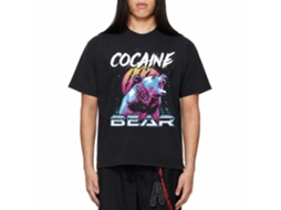 Rockinstone Cocaine Bear Very 80's Bear Black Adult T-shirt Size:xl