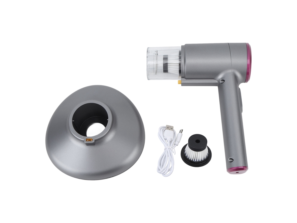 Aspirador com luz UV portátil para eliminar ácaros, bateria 2600mAh, roxo e cinza LAXISCREED