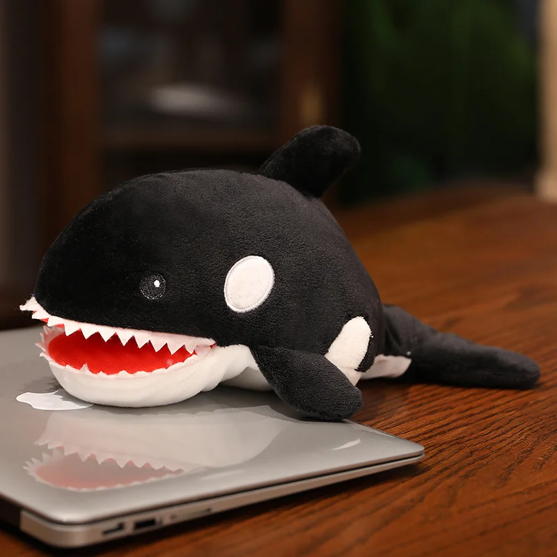 Fantoche de Pelúcia de Animal Marinho, Brinquedo de Pelúcia MDUG (orca 25 30 Cm)