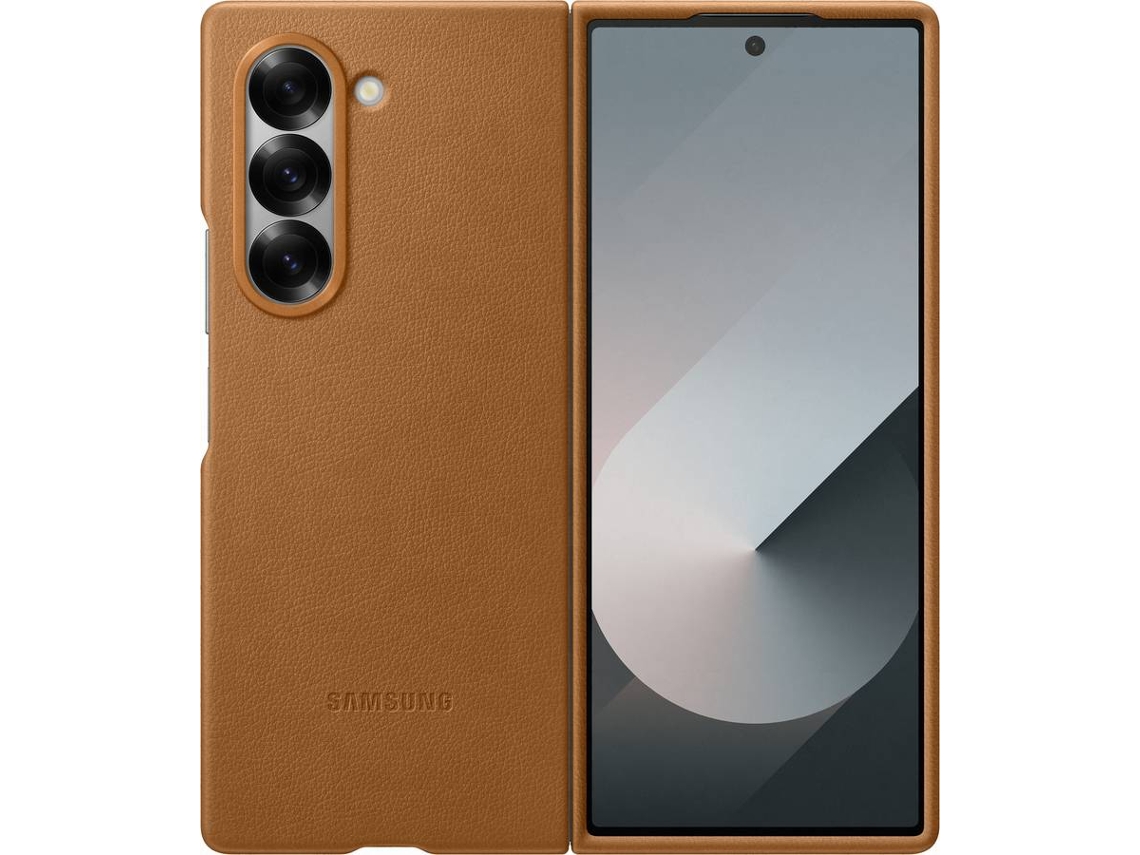 Capa SAMSUNG Galaxy Z Fold 6 Vegana (Castanho)