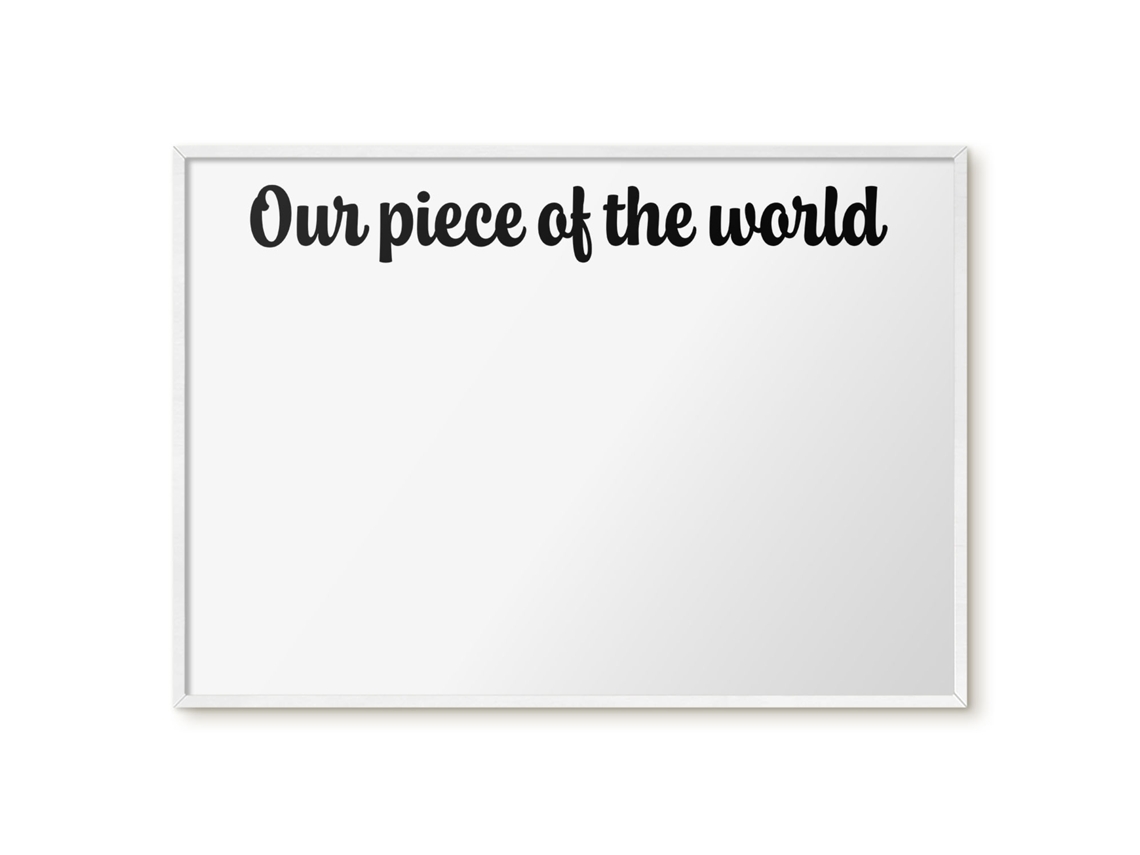 Quadro de parede magnético Our Piece Of The World para escritório Espelharte (100x70 cm)