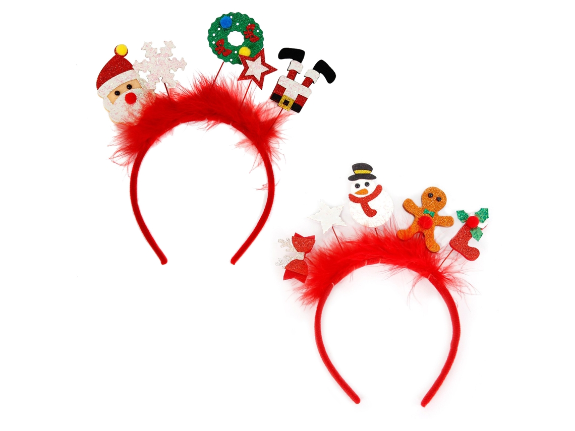 Laxiscreed Pack De 2 Presilhas De Natal Para Crianças Com Presente De Rena E Floco De Neve