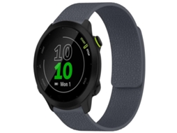 Bracelete para Garmin Forerunner 45 / 45s / Swim 2 silicone magnético textura de lichia cinza XIAOMOYU (18mm)