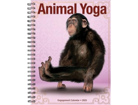 Livro Animal Yoga 2025 6.5 X 8.5 Engagement Calendar de Willow Creek Press (Inglês)