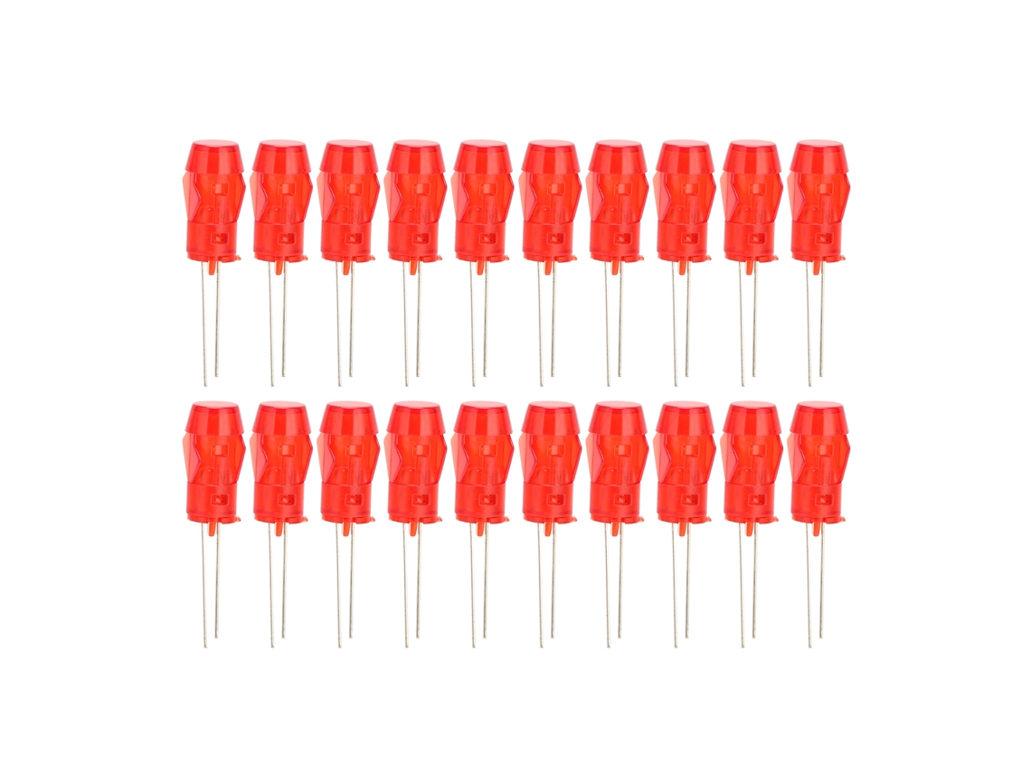 Suporte De Plástico Led 5mm Vermelho Sunflare (20pcs)