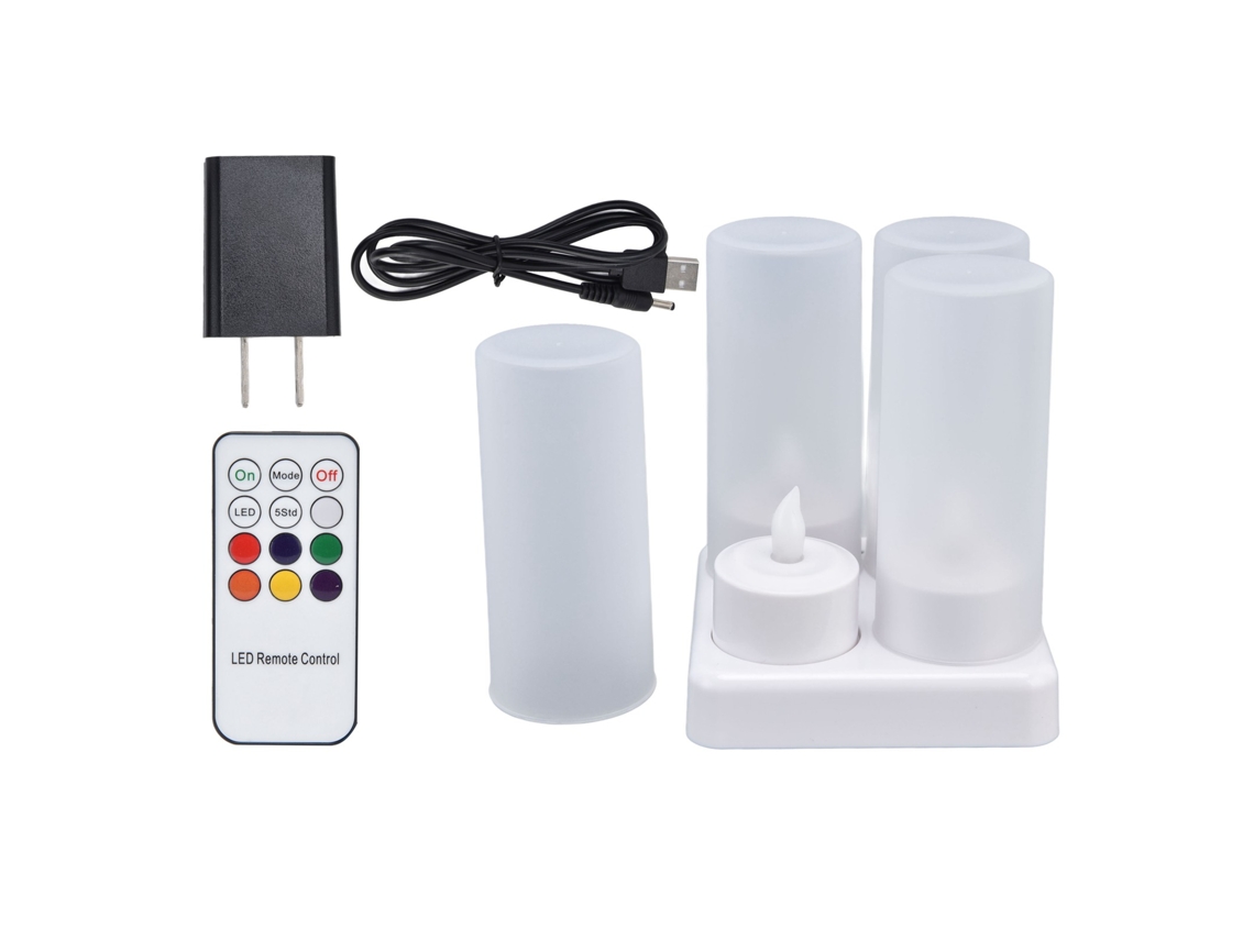 Velas Led Recarregáveis Laxiscreed Com Controle Remoto Para Iluminação De Ambiente Cozy