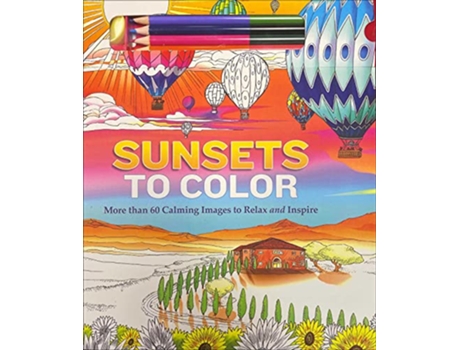 Livro Sunsets to Color de Josh Figueroa (Inglês)
