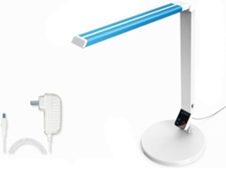 Abajur De Mesa Led 10w Com Controle Por Toque, 5 Níveis De Intensidade, Dobrável E Com Saída Usb Para Leitura