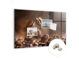 Quadro Magnético De Parede Grãos De Café Para A Sala De Estar Espelharte (60x40 Cm)