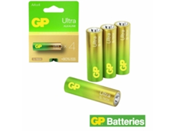 Pilha Ultra Alcalina Lr6/aa 1.5v 4x Blister GP