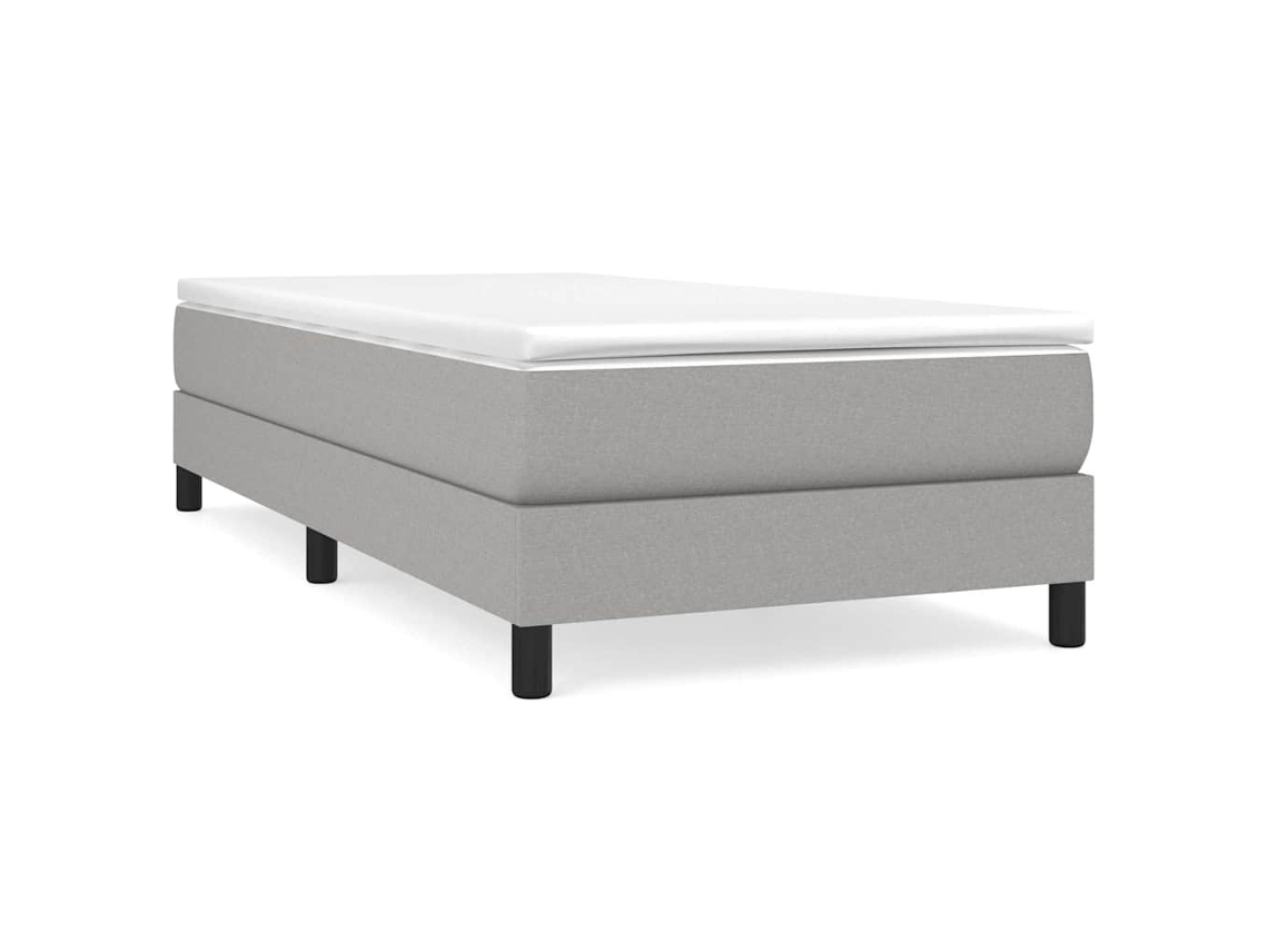 Box Spring Bed, Box Spring Beds Vidaxl Cinzeto Tecido (90 X 190 Cm)