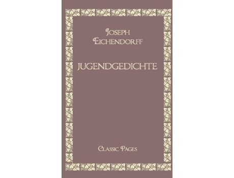 Livro Jugendgedichte De Joseph Eichendorff (alemão)