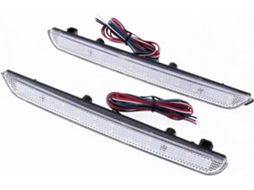 Peças Para Lanternas Traseiras Laterais De Carro, Luzes Refletoras Do Para Choque Traseiro, À Prova De Poeira E Água
