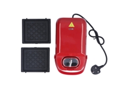 Máquina de pequeno almoço com timer, fácil limpeza, sanduíches e waffles, 650w