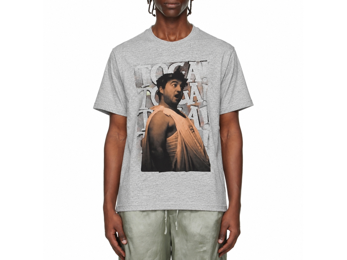 Rockinstone Animal House Movie Toga Chant Heather Gray Adult T-shirt Size:xxxl