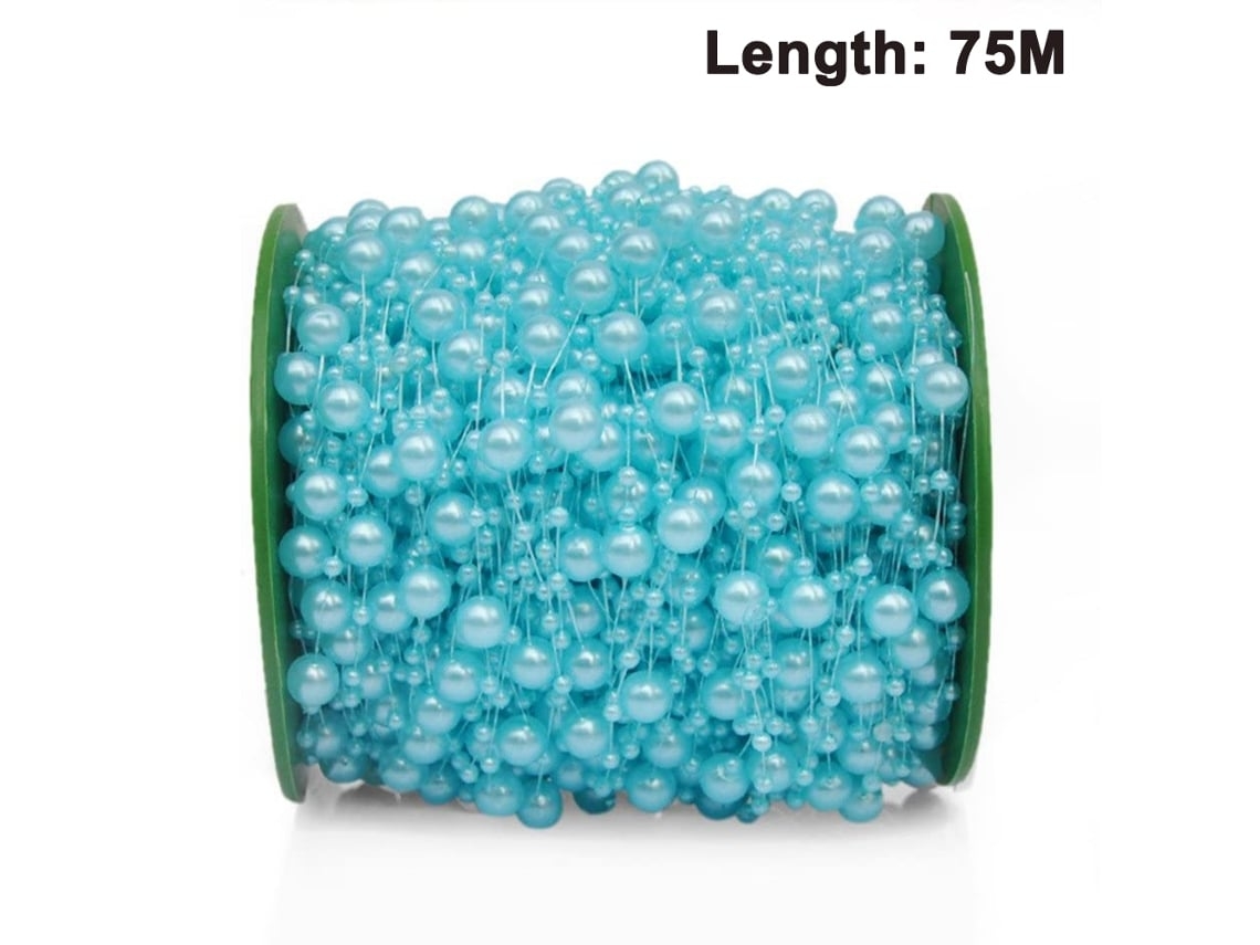 Colar de Pérolas Sintéticas de 75 Metros, Ideal para Artesanato e Decoração, Ergonômico, Uso Diário STELASPLEN