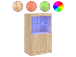 Aparador com Luzes Led 60,5x37x100 Cm Carvalho Sonoma MAISON EXCLUSIVE