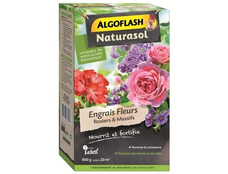 Fertilizante Para Rosas 800 G Favorece Crescimento E Floração Algoflash Naturasol