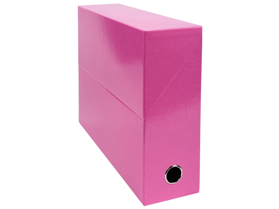 Caixa de Arquivo EXACOMPTA Iderama Papelão 90 Mm Rosa