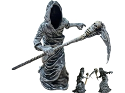 Estátua Halloween Ornamento Gótico Morte Estatueta Impressa 3d Esqueleto Empunhando Foice Quarto Estudante GOKOCO