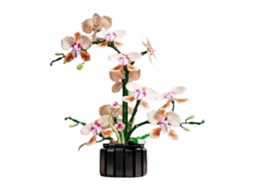 Conjunto de Blocos de Construção ''faça Você Mesmo'' com 866 Peças, Incluindo um Vaso de Orquídea Artificial, um Presente Criativo. MDUG