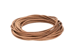 Conjunto 1 Corda De Couro Vidaxl Castanho Couro (ø4 Mm X 5 M)