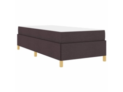 Conjunto 1 Estrutura Da Cama Vidaxl Castanho Tecido (100 X 200 Cm)
