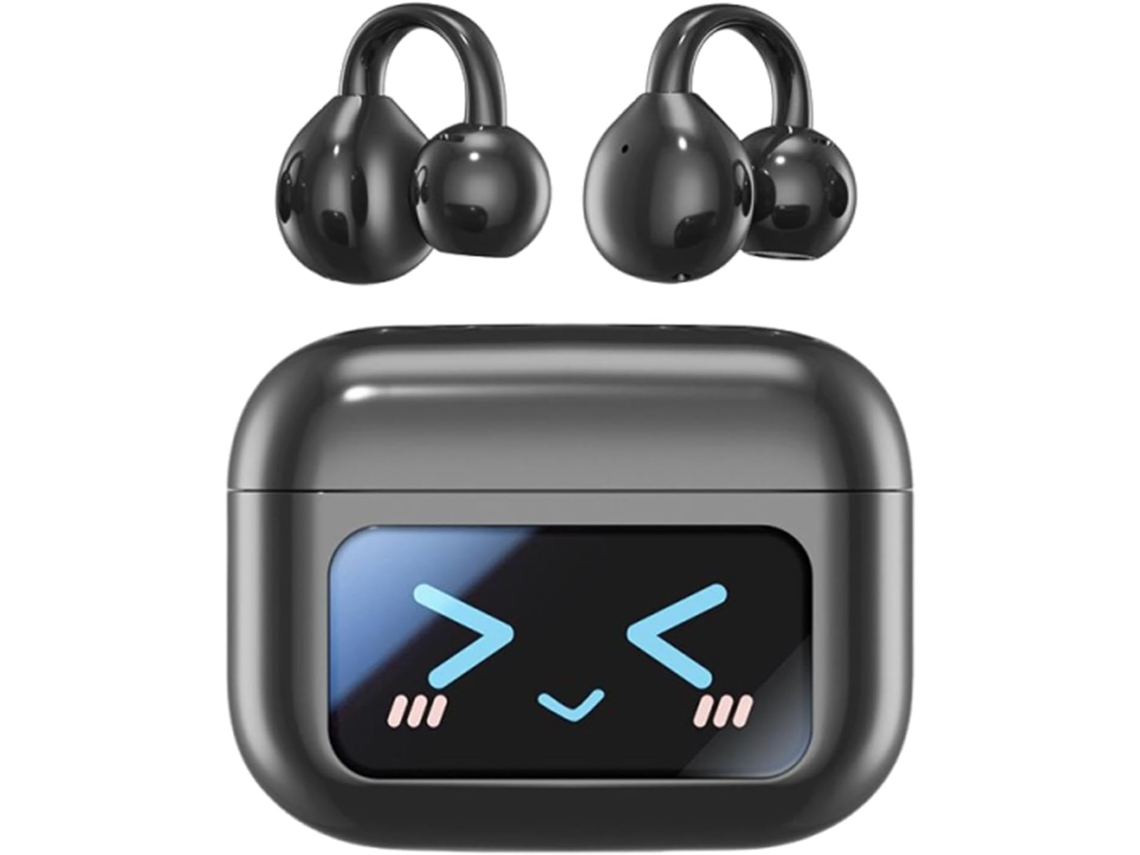 Fones De Ouvido Supra Auriculares Sem Fio Com Cancelamento Ruído E Som Surround