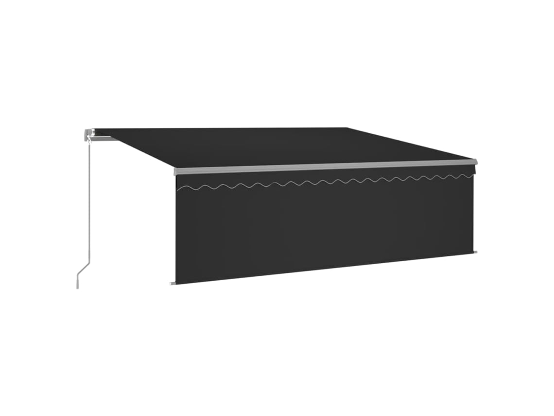 Toldo retrátil VIDAXL Antracite Alumínio (4x3 m)