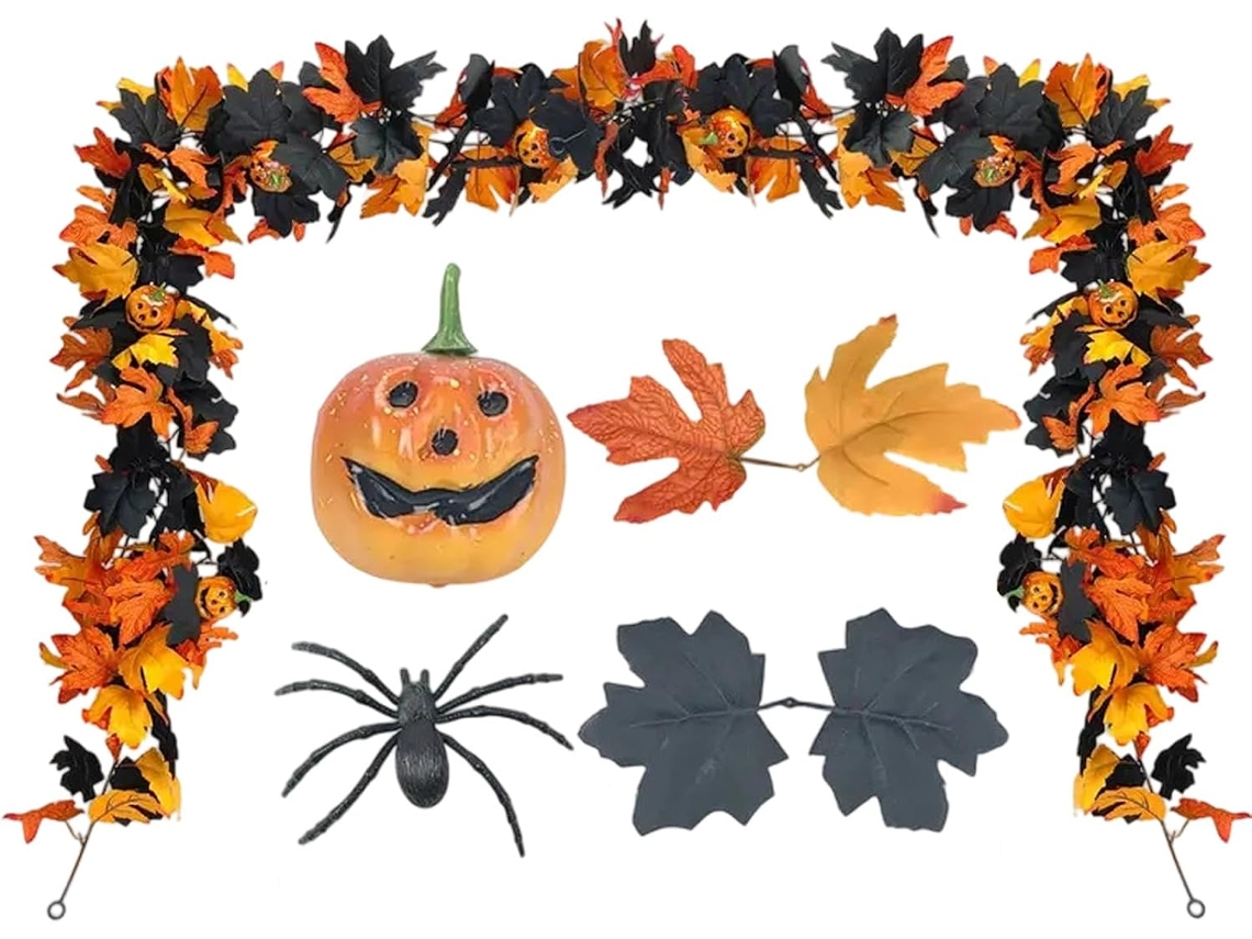 Guirlanda Artificial De Halloween - Para Uso Prático E Funcional