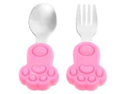1 Conjunto De Colher De Aço Para Bebê