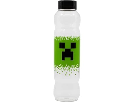 Botella Minecraft Reutilizable Con Creeper De 1200 Ml Hecha De Tritan P22stor