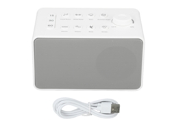 Aparelho de Ruído Branco Portátil Recarregável Usb com 8 Sons Naturais para Sono Bebê Adulto Criança