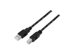 Cabo de Dados NANOCABLE (USB A - USB B - 1 m - Preto)